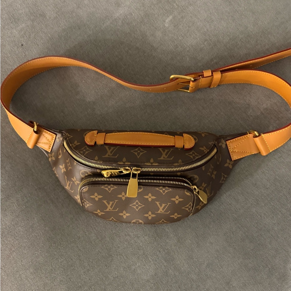 Louis Vuitton Monogram Rush Bumbag in Brown and Tan - Picture 2 of 6